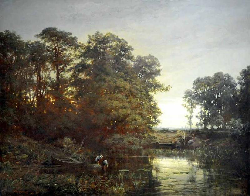 Charles Francois Daubigny Landscape with a pond